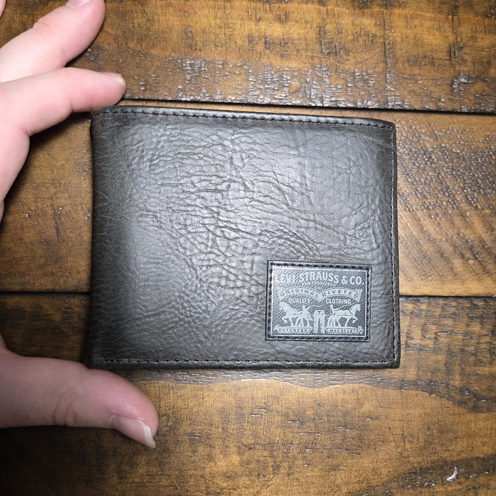 Levi's Dark Brown Leather Card Holder